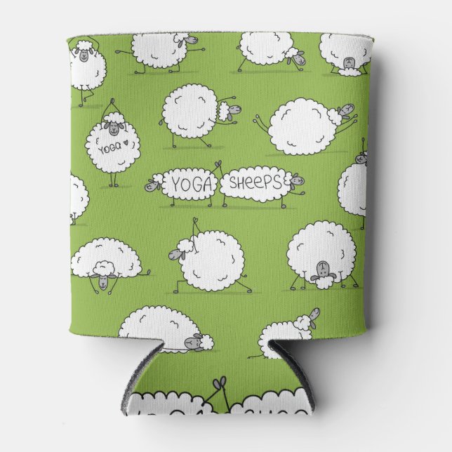Porta-lata Yoga Sheep: Brincadeira Com O Esboço. (Frente)
