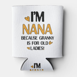 Porta-lata Young Nana Graphic Nana Clipart Design - Dourado