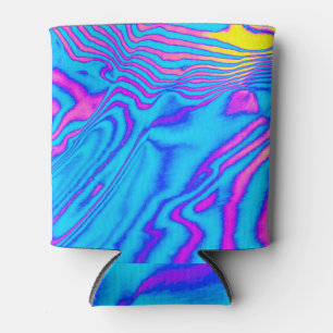 Porta-lata Zebra com Listra Psicodélica