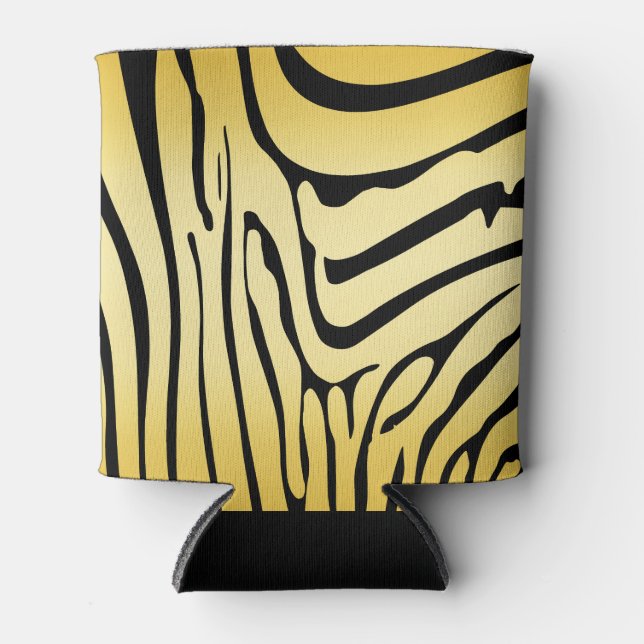 Porta-lata Zesty Zebra Yellow (Frente)