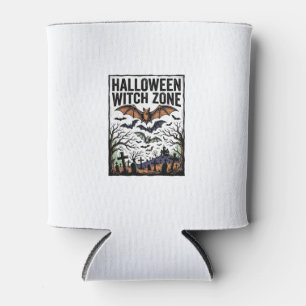 Porta-lata Zona de Bruxa de Halloween Cemitério Vintage Morce