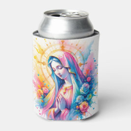 Porta-latas | Nossa Senhora Rezando | Cores d'água