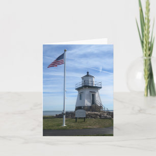 Porta Lighthouse com Placa de Notas de vazio com S