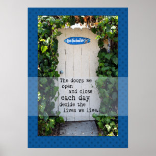 Porta nós poster da fotografia do estar aberto