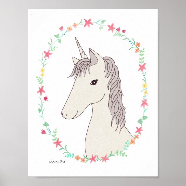 Porta para Impressão Unicorn Poster Unicorn (Frente)