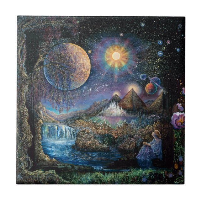 Porta para o Azulejo cerâmico Stars 6x6 (Frente)