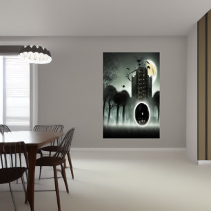 Porta para outro mundo AI Art Poster
