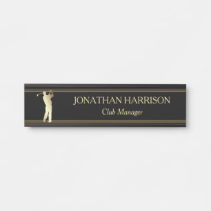 Porta Placa conhecida do jogador de golfe Dourado da
