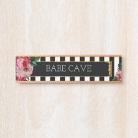 Placa de identificação floral e listrada
