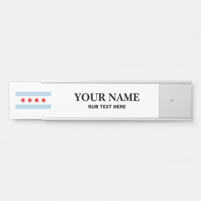 Porta Placa de identificação personalizada para mesa sus (Frente)