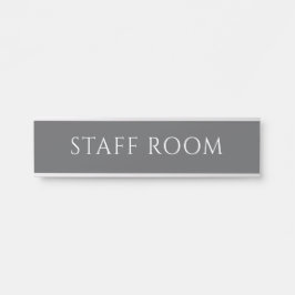 Porta Placa de Nome de Sala de Funcionários Elegante Cin