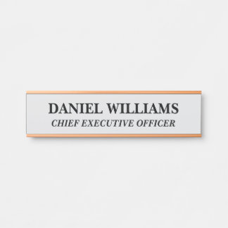 Porta Placa de Nome Personalizada Profissional para Port