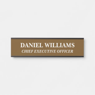 Porta Placa de Nome Personalizada Profissional para Port
