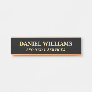 Porta Placa de Nome Personalizada Profissional para Port