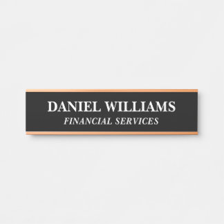 Porta Placa de Nome Personalizada Profissional para Port