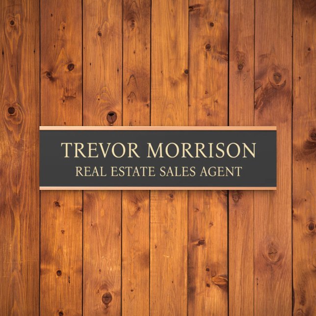 Porta Placa de Nome Personalizada Profissional para Port (Criador carregado)