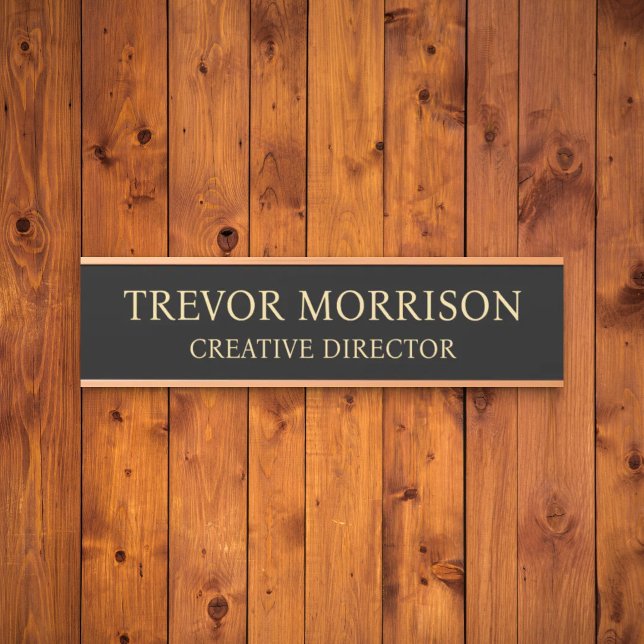 Porta Placa de Nome Personalizada Profissional para Port (Criador carregado)