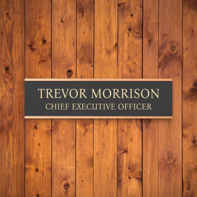 Porta Placa de Nome Personalizada Profissional para Port (Criador carregado)