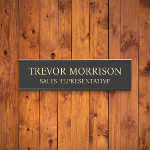 Porta Placa de Nome Personalizada Profissional para Port