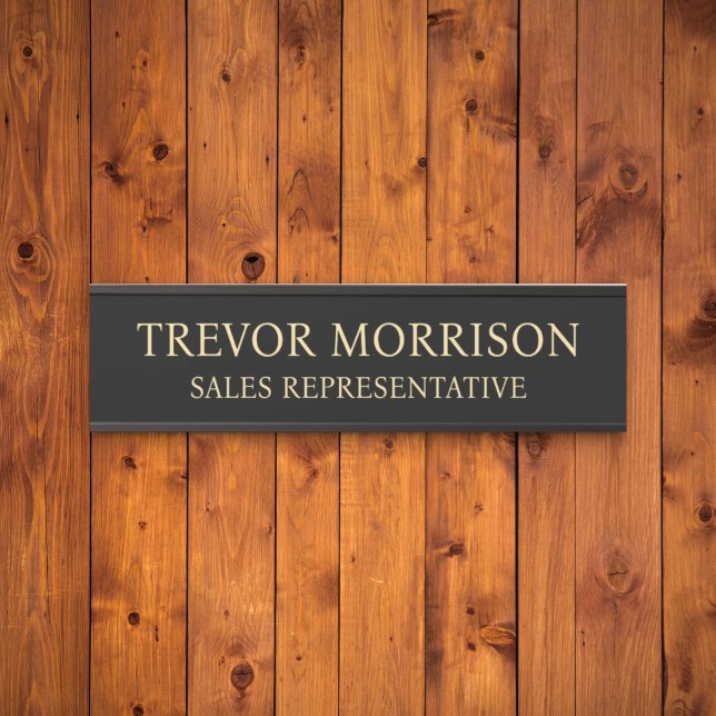 Porta Placa de Nome Personalizada Profissional para Port (Criador carregado)
