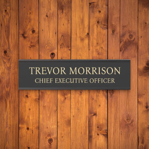 Porta Placa de Nome Personalizada Profissional para Port