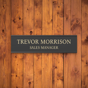 Porta Placa de Nome Personalizada Profissional para Port