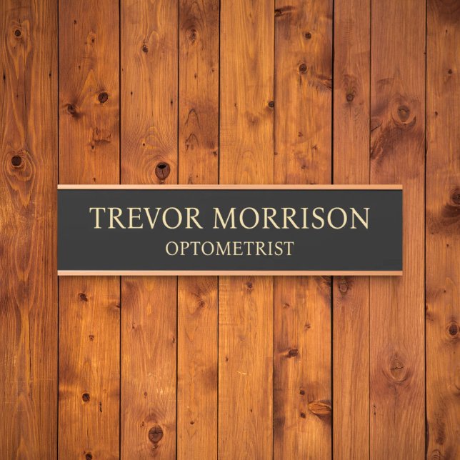 Porta Placa de Nome Personalizada Profissional para Port (Criador carregado)