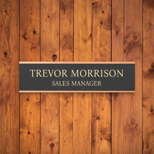 Porta Placa de Nome Personalizada Profissional para Port