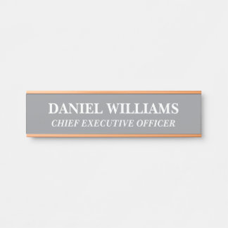 Porta Placa de Nome Personalizada Profissional para Port