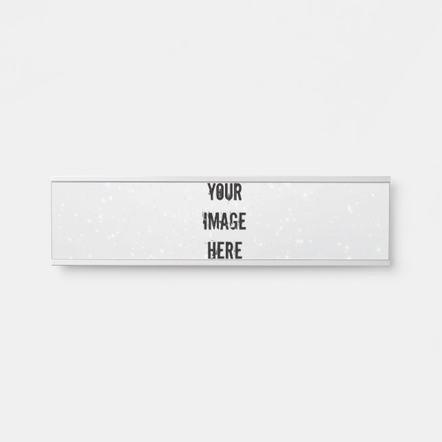 Porta Placa de nome totalmente personalizável (Frente)