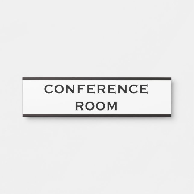 Porta Placa para Sala de Conferência (Frente)