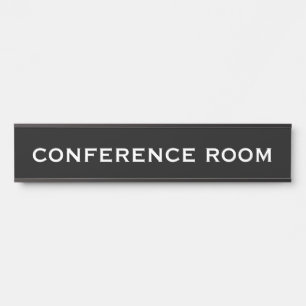 Porta Placa para Sala de Conferência