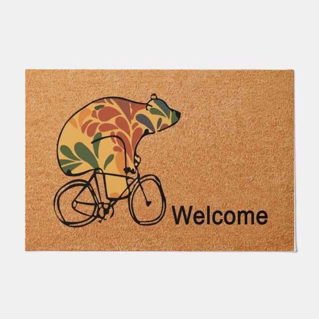 Porta-Urso Bonito, Tapete Frontal, Presente De Aqu (Frente)