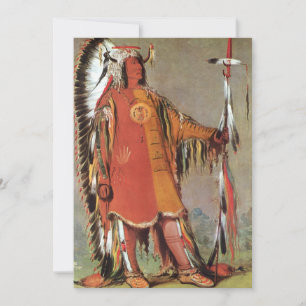 Portait do chefe indiano Mato-Tope por George Catl