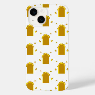 Portal de Arcada Dourada – Abstrato Minimalista