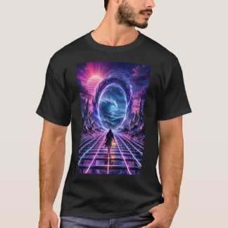 Portal Synthwave — Camisa Chrome Horizon