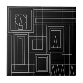 Portas copos de Azulejos monocromáticas Art Deco