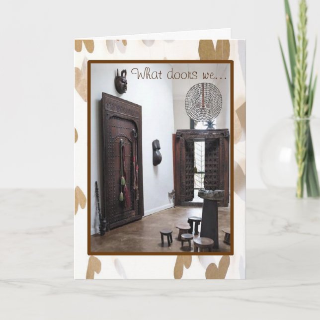 Portas de Aventuras/ Cartão de Dia de os namorados (Frente)