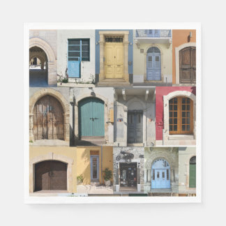 portas de Chipre guardanapos de papel colorido