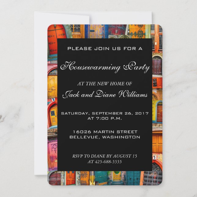 Portas de Convite de festas de Uso Doméstico Exclu (Frente)