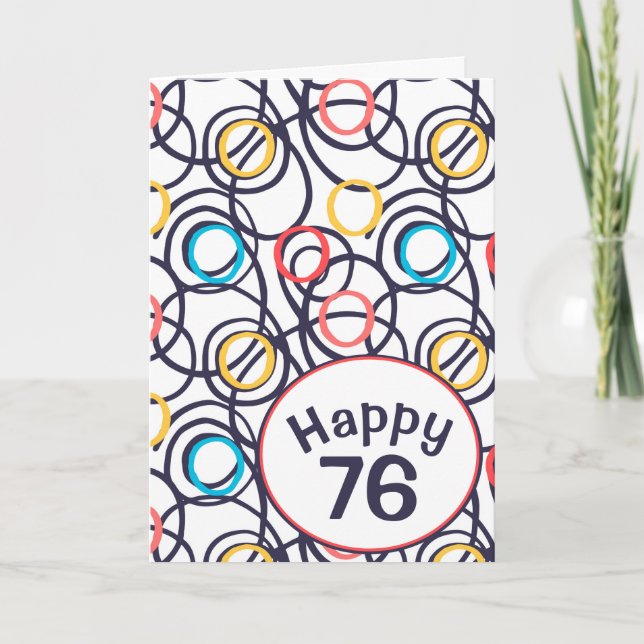 Portas Funky para o 76.º Cartão de Aniversário (Frente)