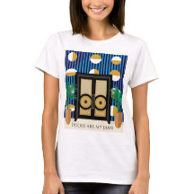 Portas São Minha Obra | Camiseta Art Déco com Bloc