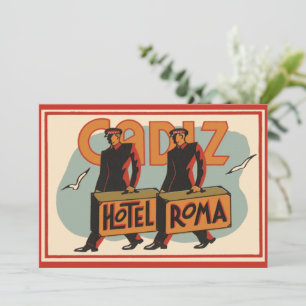 Porteiros de Viagens Antigos Hotel Roma, Cádiz, Es