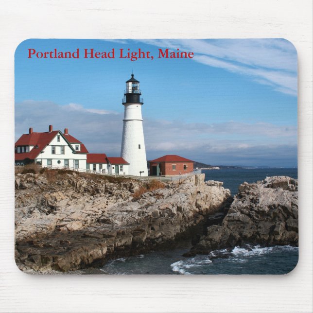 Portland Head Light, Maine Mousepad (Frente)