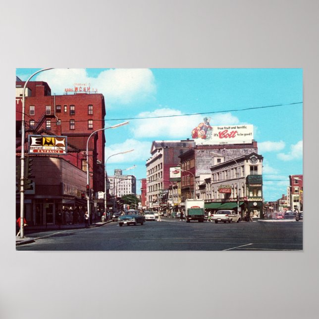 Portland, Maine Congress Square, Poster de 1963 (Frente)