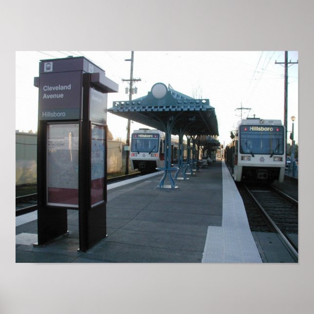 Portland Oregon MAX End of the Line Poster (Frente)