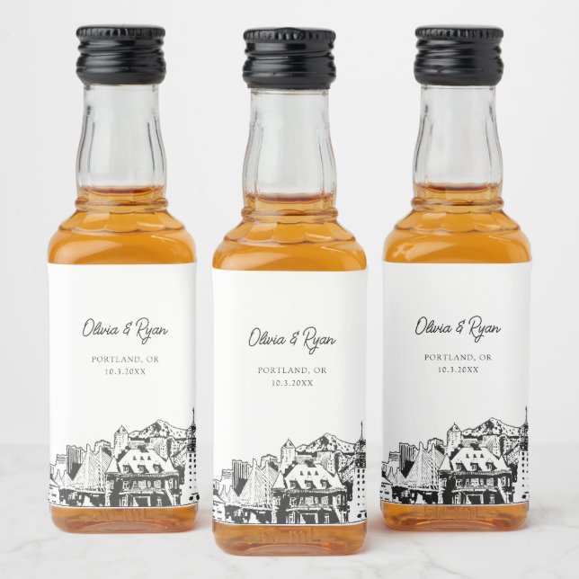 Portland Party Favor do presente de boas-vindas pe (Garrafas)