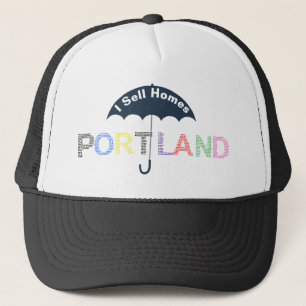 Portland Real Estate Homes Black Baseball Boné Hat