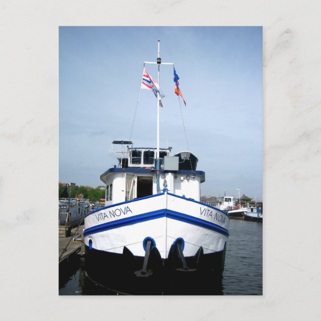 Porto de Amesterdã - Cartão postal (Frente)