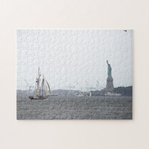 Porto de New York no quebra-cabeça da névoa